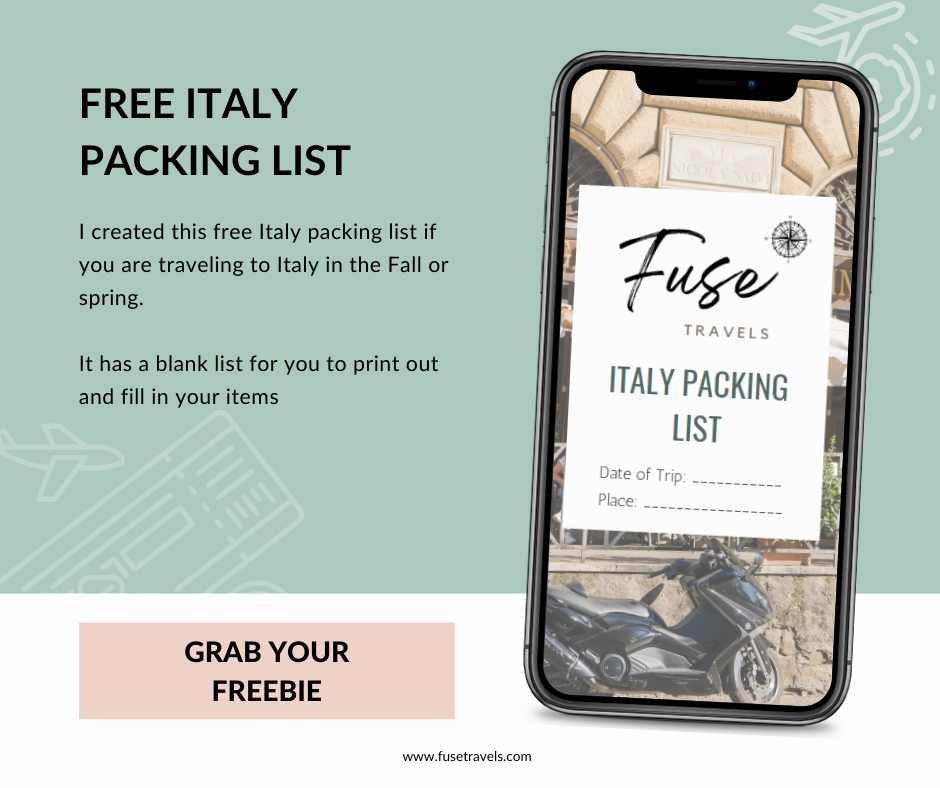 Italy Packing list