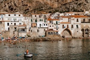 Cefalu Top Beaches in Sicily Copyright Along Dusty Roads